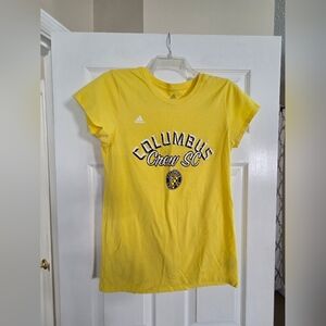 adidas Yellow Columbus Crew SC Graphic Tee